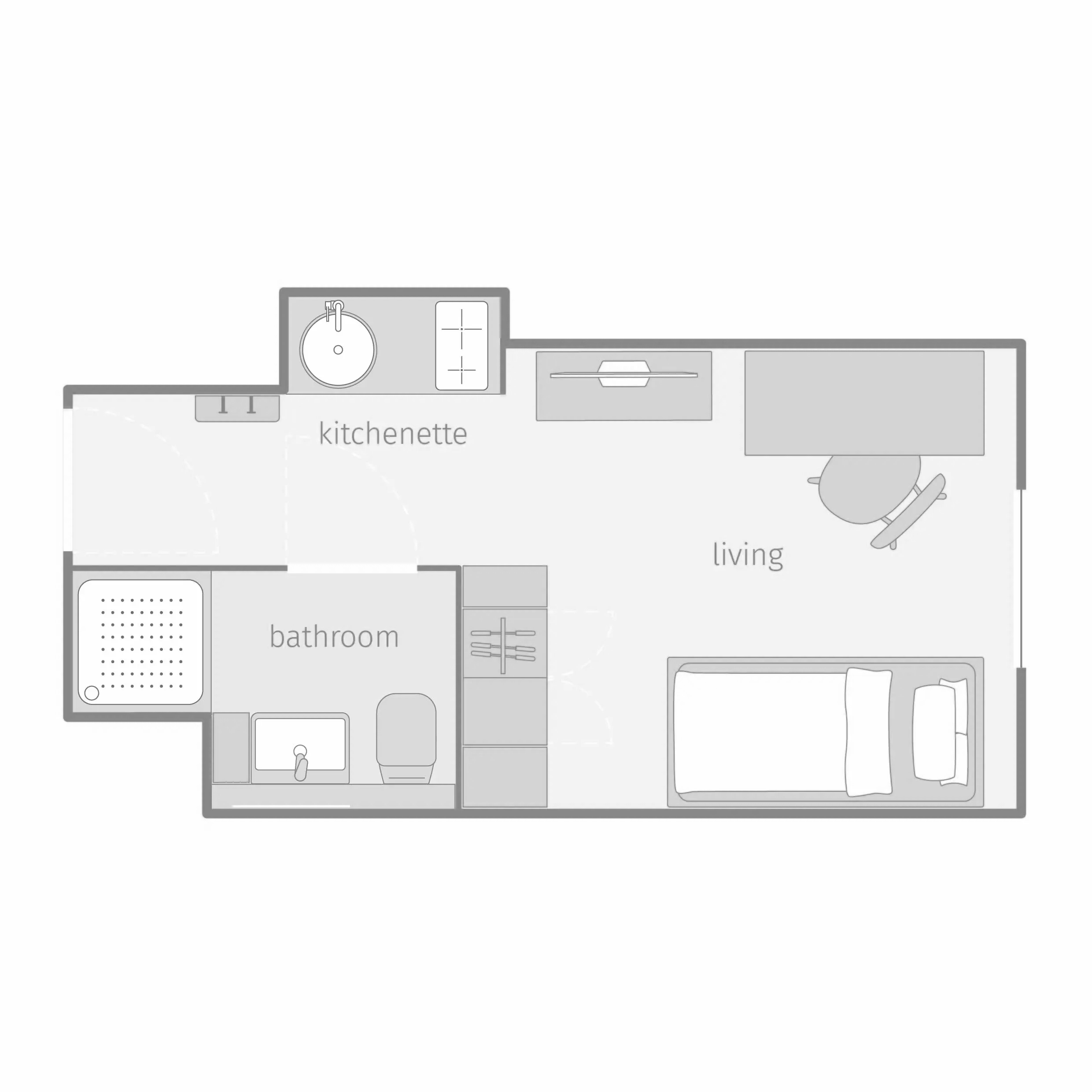 Grundriss Studio - Floor 1