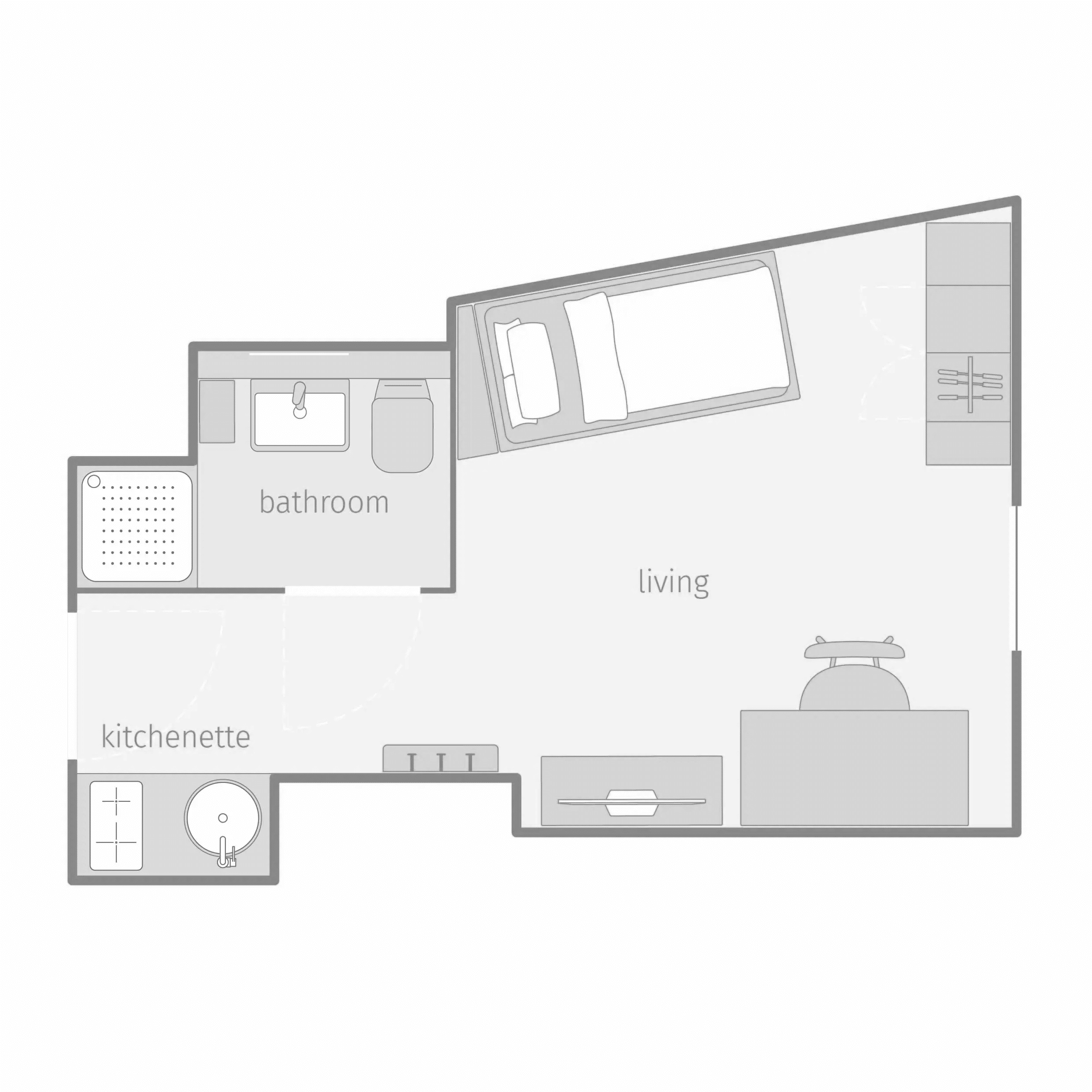 Grundriss Studio M Floor 1-5